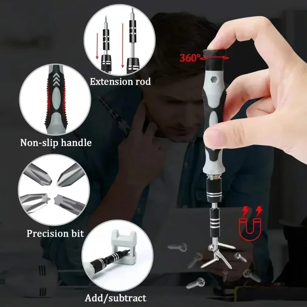 115 - piece Precision Screwdriver Set, Manual Tool Set for Precision Computer, Smartphone and Watch Repair and Disassembly