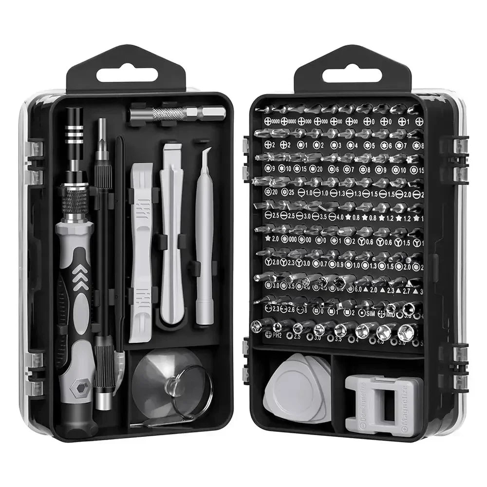 115 - piece Precision Screwdriver Set, Manual Tool Set for Precision Computer, Smartphone and Watch Repair and Disassembly