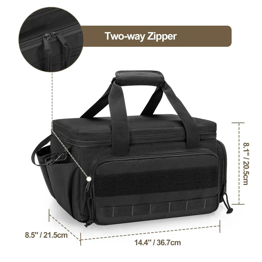 14" Heavy Duty Tactical Tool Bag Non-Slip Base Multipurpose Work Organizer for Handyman,Carpenter,Durable Portable Tool Storage
