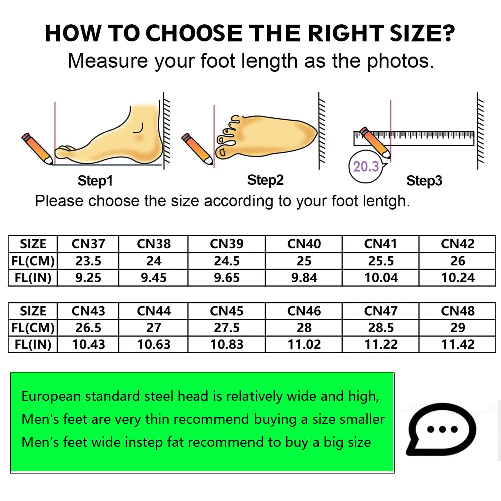 Steel Toe Safety Shoes for Men - Puncture Proof, Slip Resistant & Durable Work Boots for Construction, Outdoor Industrial Use