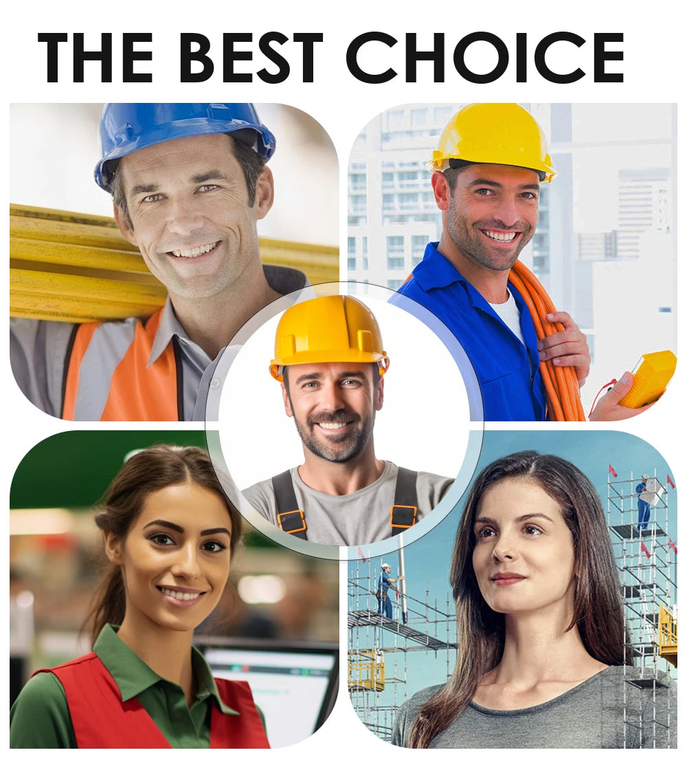 Steel Toe Safety Shoes for Men - Puncture Proof, Slip Resistant & Durable Work Boots for Construction, Outdoor Industrial Use