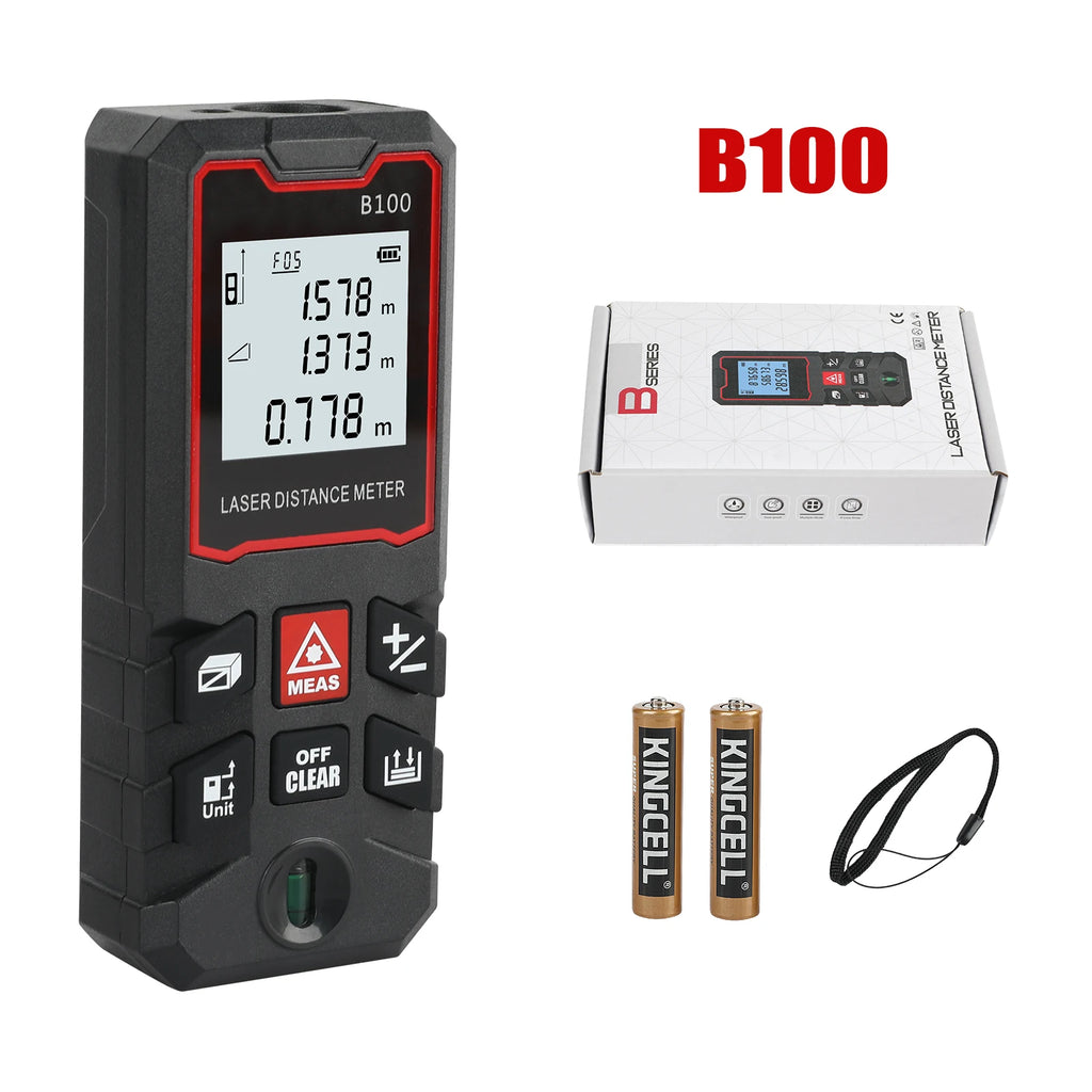 Laser Measuring Tool  Digital Tape Measure High Accuracy, Professional Laser Distance Meter with LCD Display for Constructi
