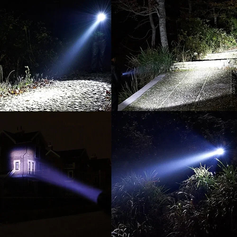 LED Flashlights,Portable Flash Light With 5 Modes & Zoomable,Bright Torch For Camping, Hiking Outdoor, Home Emergency Lighting