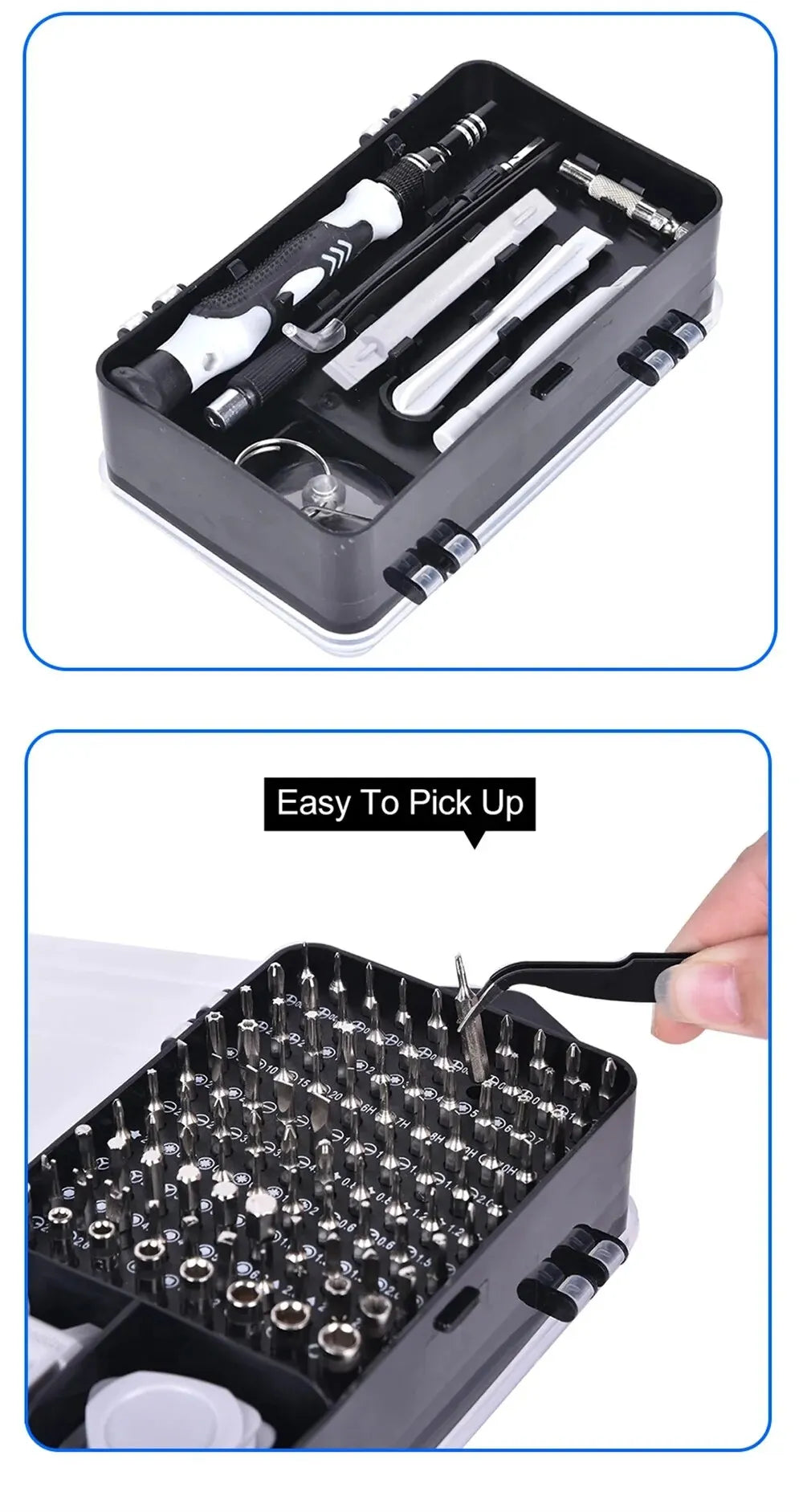 115 - piece Precision Screwdriver Set, Manual Tool Set for Precision Computer, Smartphone and Watch Repair and Disassembly